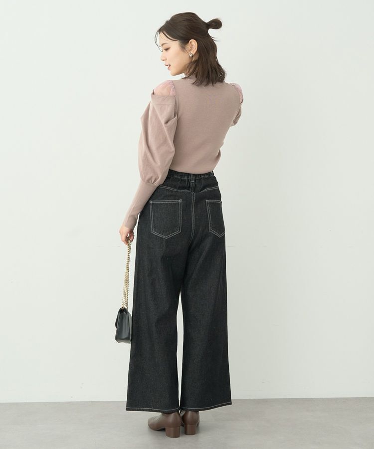 earth music&ecology「袖シアードレーププルオーバー」|ニット・セーター|