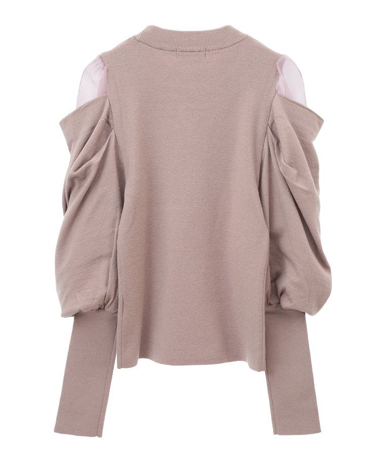 earth music&ecology「袖シアードレーププルオーバー」|ニット・セーター|