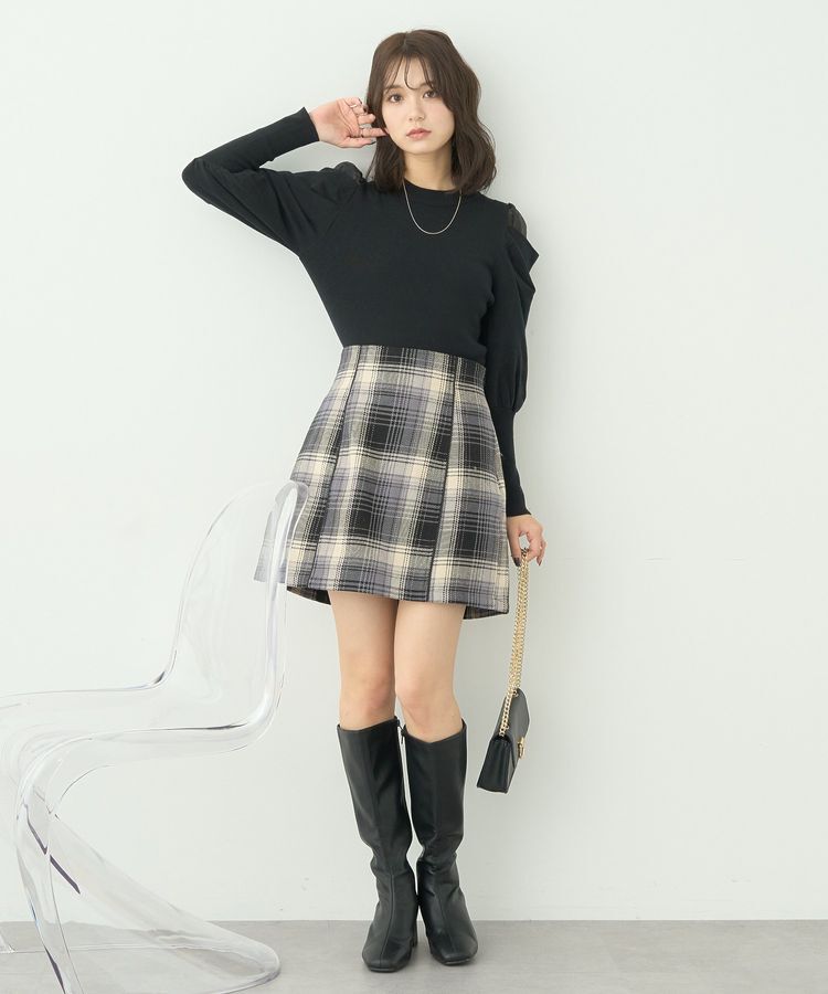 earth music&ecology「袖シアードレーププルオーバー」|ニット・セーター|