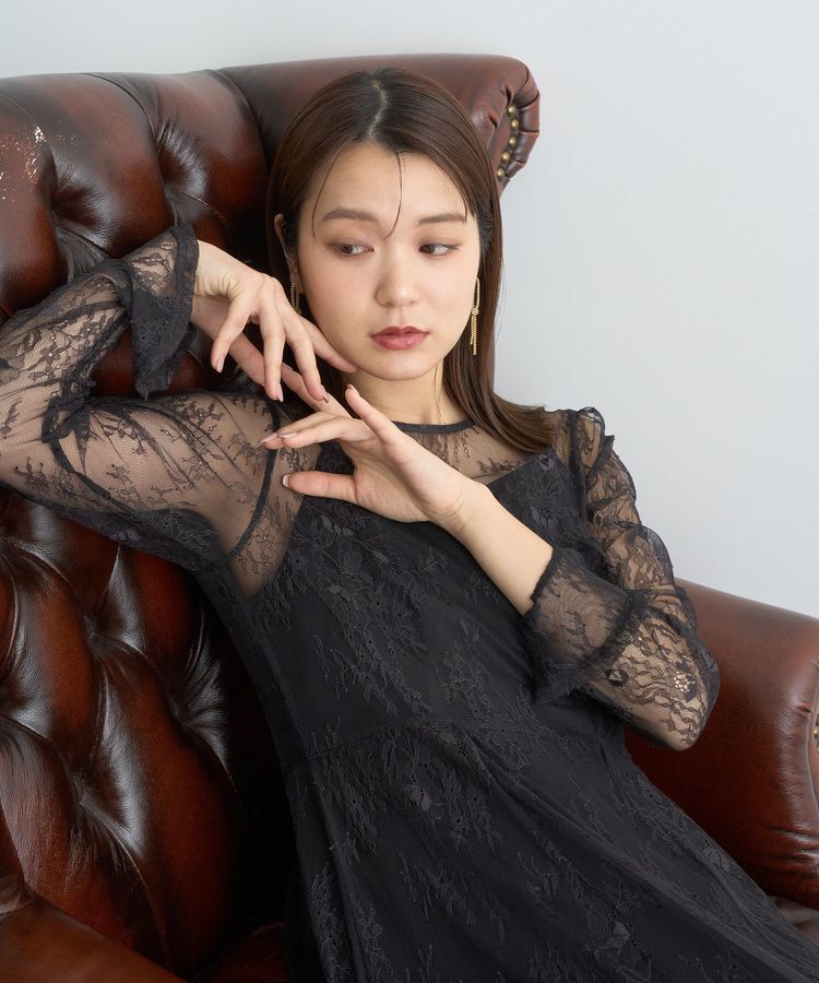 earth music&ecology「SET2点レースワンピース＋キャミワンピース」|ワンピース|