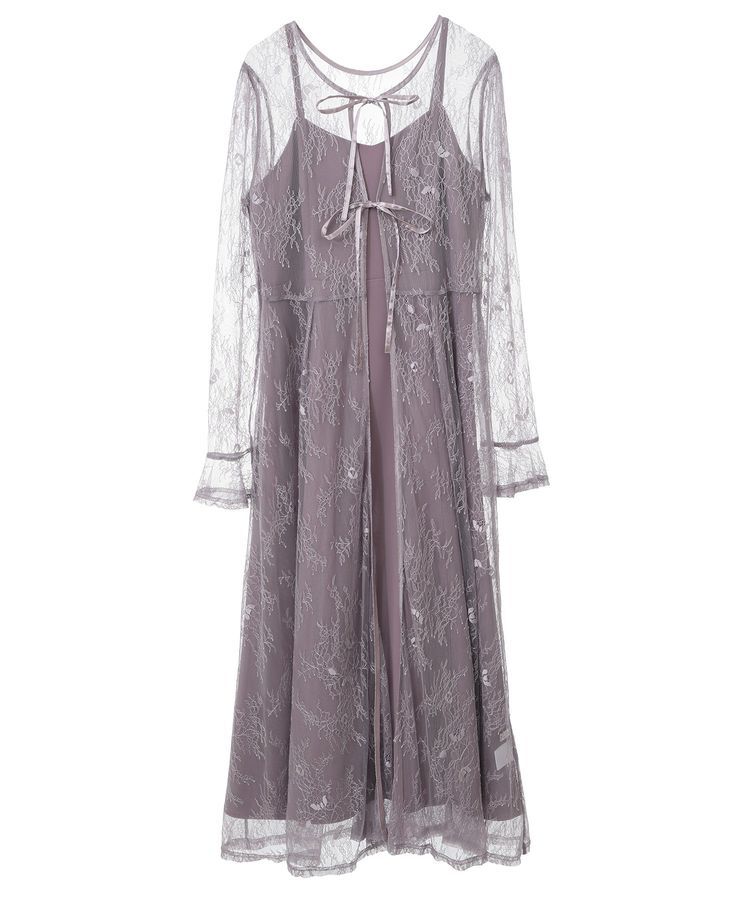 earth music&ecology「SET2点レースワンピース＋キャミワンピース」|ワンピース|