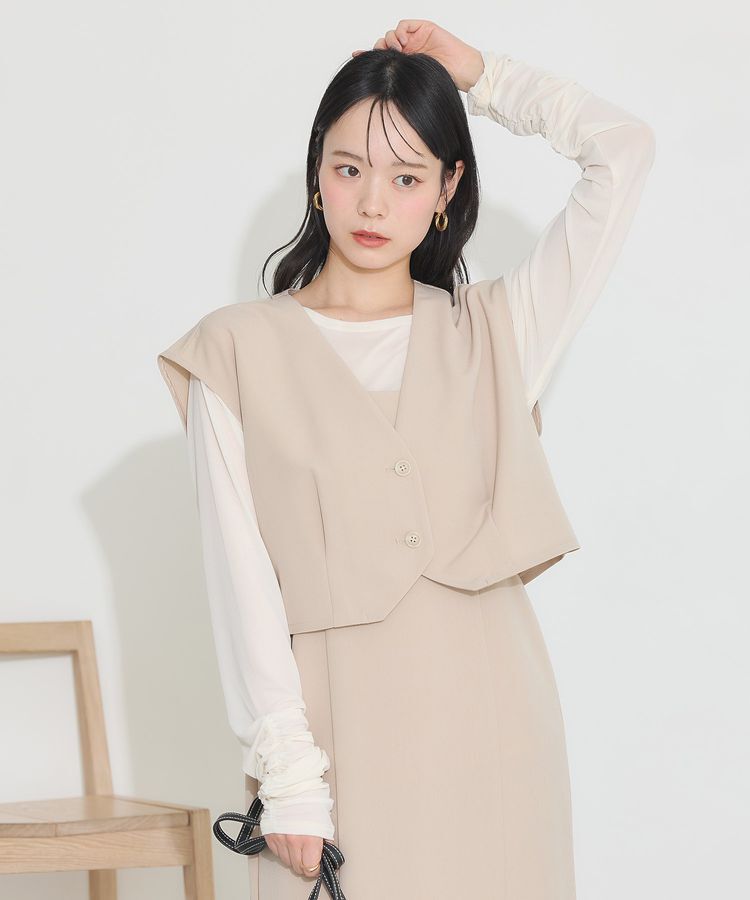 earth music&ecology「SET2点ベスト+キャミドレ」|ワンピース|