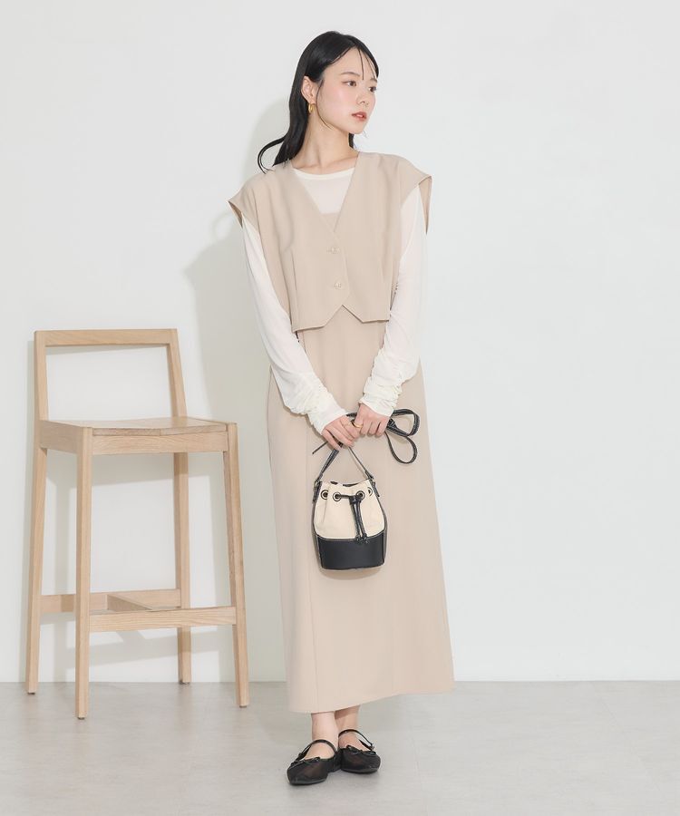 earth music&ecology「SET2点ベスト+キャミドレ」|ワンピース|