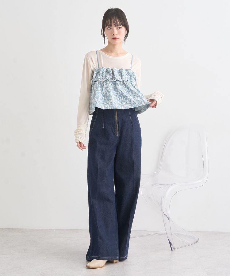 earth music&ecology「ジャカードビスチェ」|ベスト・ジレ|