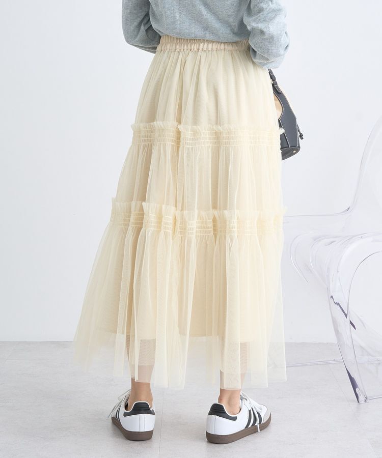 earth music&ecology「フリルチュールティアードスカート」|フレア|