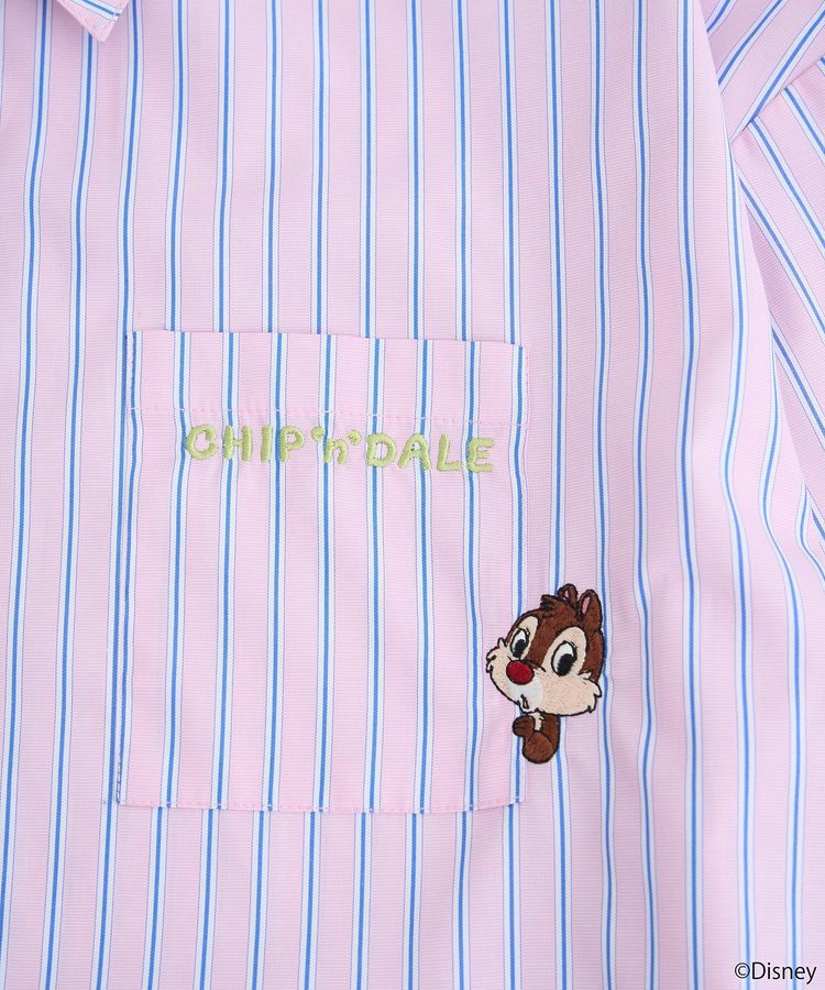 earth music&ecology「チップ&デール/ストライプシャツ」|シャツ・ブラウス|