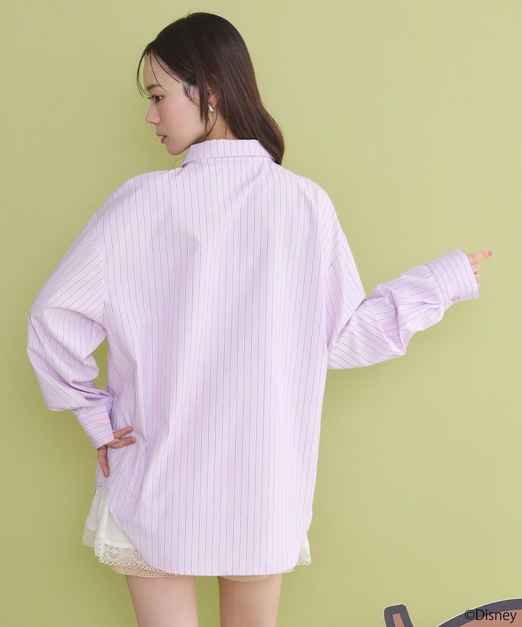 earth music&ecology「チップ&デール/ストライプシャツ」|シャツ・ブラウス|