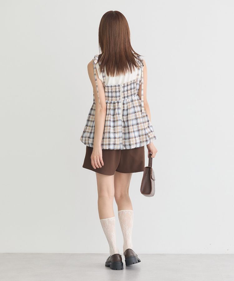 earth music&ecology「ベルト付きタブデザインショートパンツ」|その他|