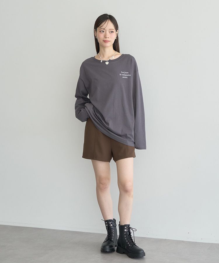 earth music&ecology「ベルト付きタブデザインショートパンツ」|その他|