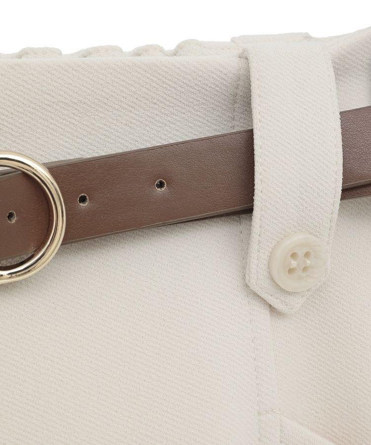 earth music&ecology「ベルト付きタブデザインショートパンツ」|その他|