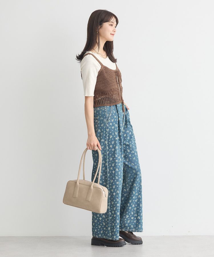 earth music&ecology「フリンジニットビスチェ」|ベスト・ジレ|