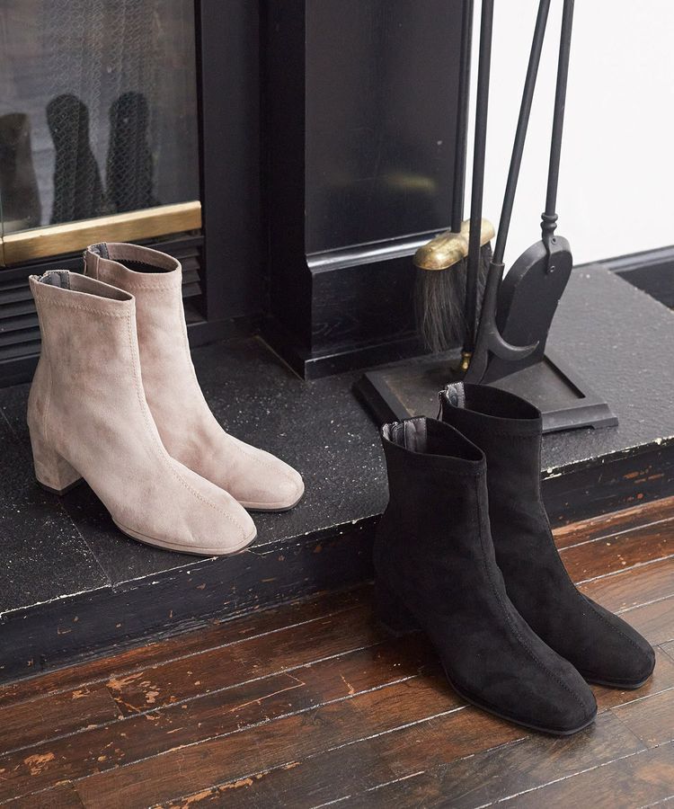 earth music&ecology「ORiental TRaffic フェイクスエードショートブーツ」|ショートブーツ|