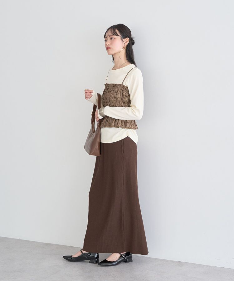 earth music&ecology「サイドギャザープルオーバー」|Tシャツ・カットソー|