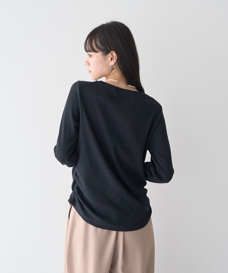 earth music&ecology「サイドギャザープルオーバー」|Tシャツ・カットソー|