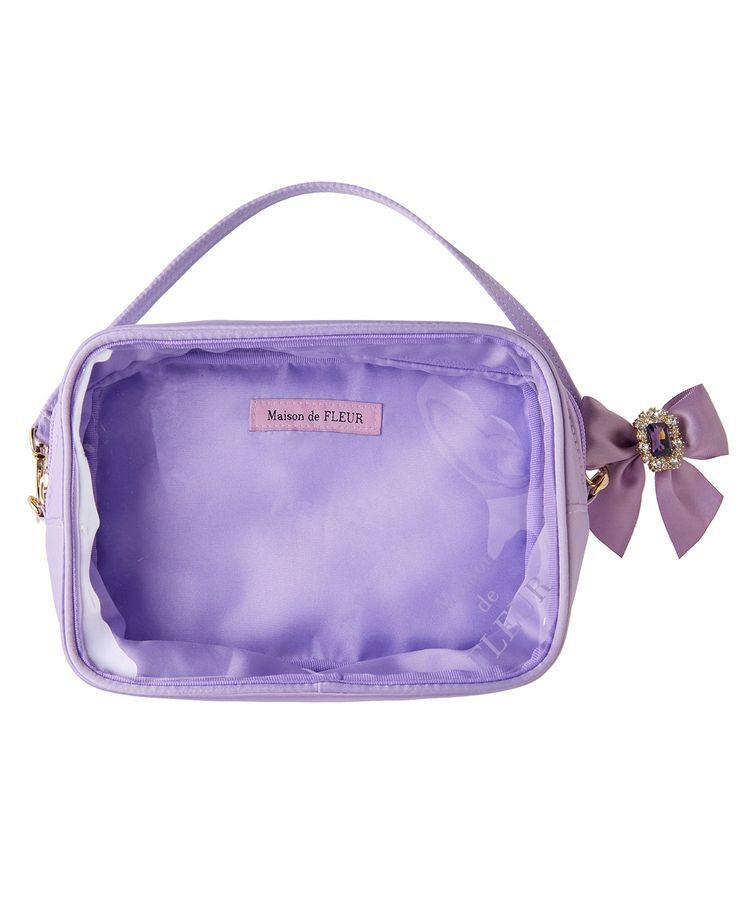 Maison de FLEUR「EC限定クリアポーチM」|ポーチ|