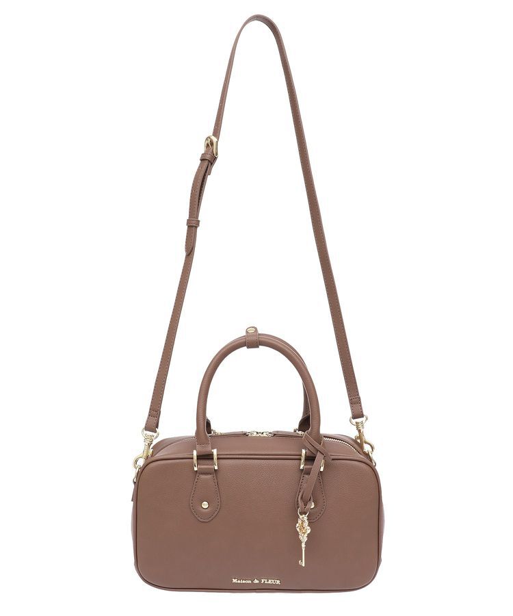 Maison de FLEUR「キーチャームボストンバッグ」|ハンドバッグ|