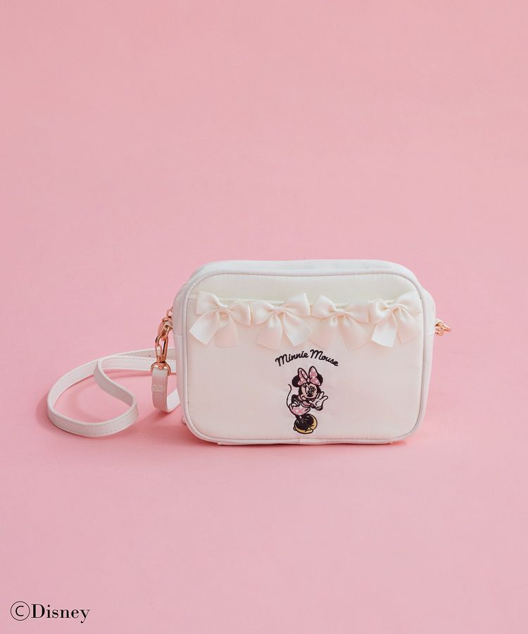 Maison de FLEUR「Minnie Mouse/リボンショルダーバッグ」|ショルダー・メッセンジャー|アイボリー