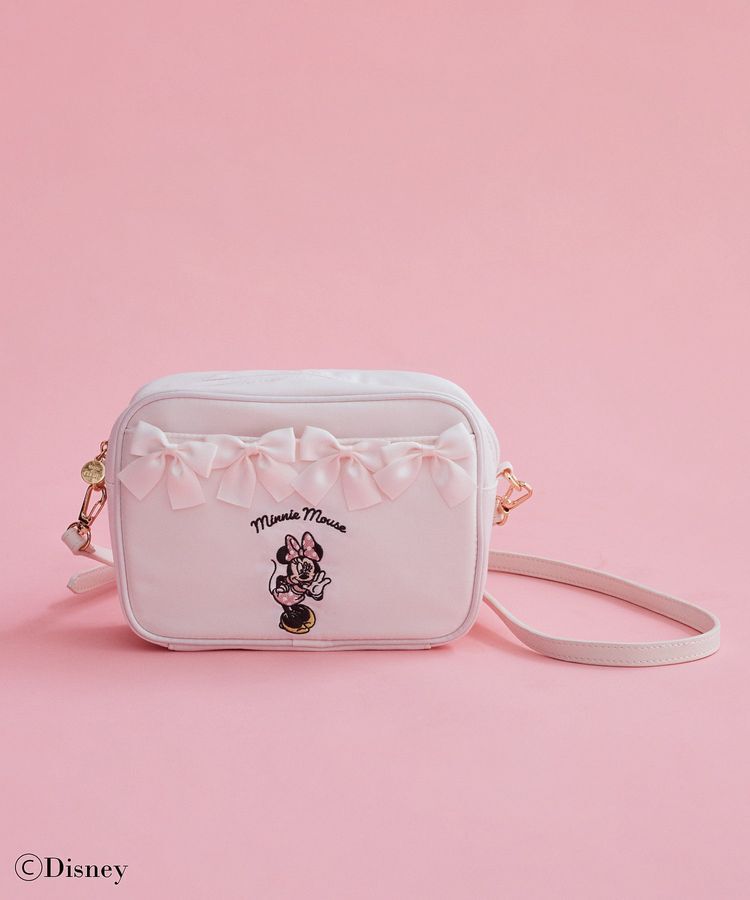 Maison de FLEUR「Minnie Mouse/リボンショルダーバッグ」|ショルダー・メッセンジャー|ライトピンク