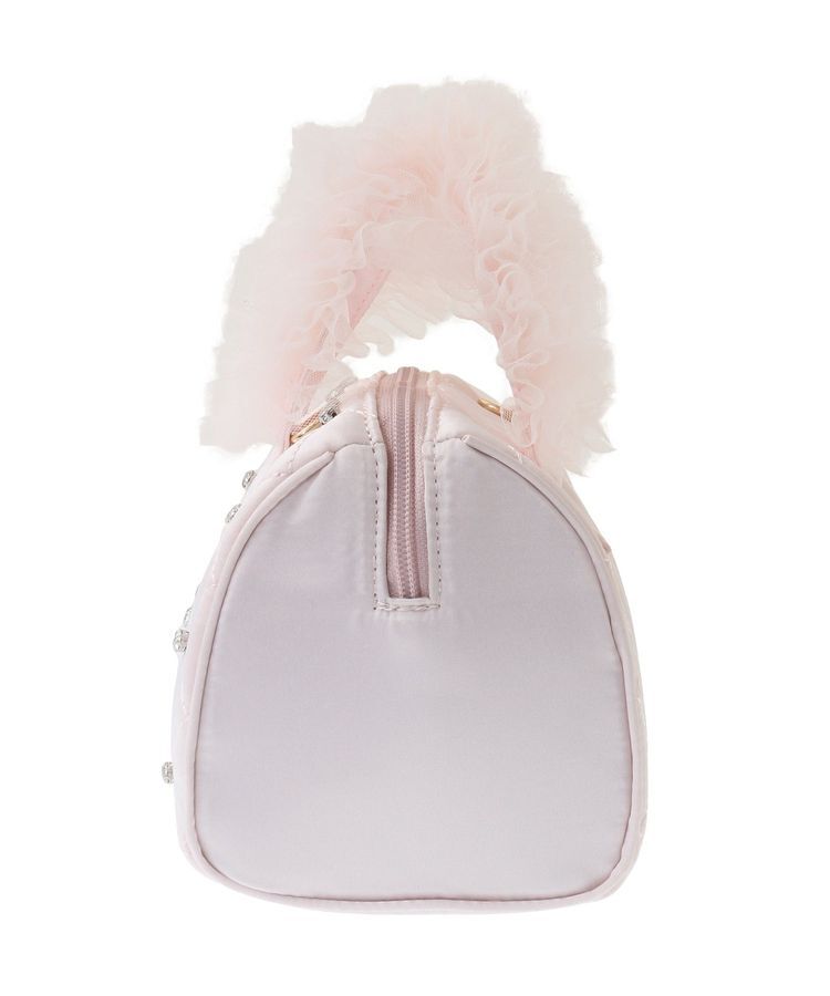 Maison de FLEUR「チュールハンドルラインストーンボストンバッグ」|ハンドバッグ|