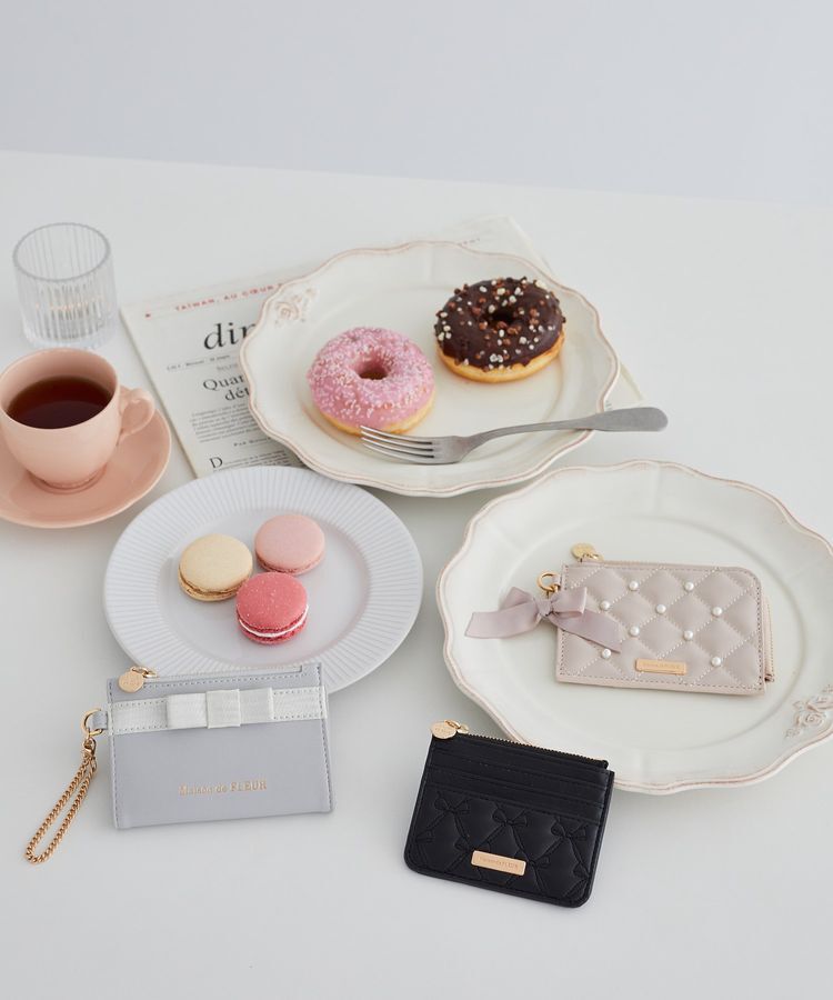 Maison de FLEUR「グログランリボンフラグメントケース」|財布|