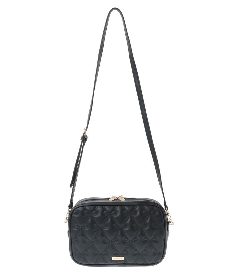 Maison de FLEUR「リボンキルティングスクエアポシェット」|ショルダー・メッセンジャー|