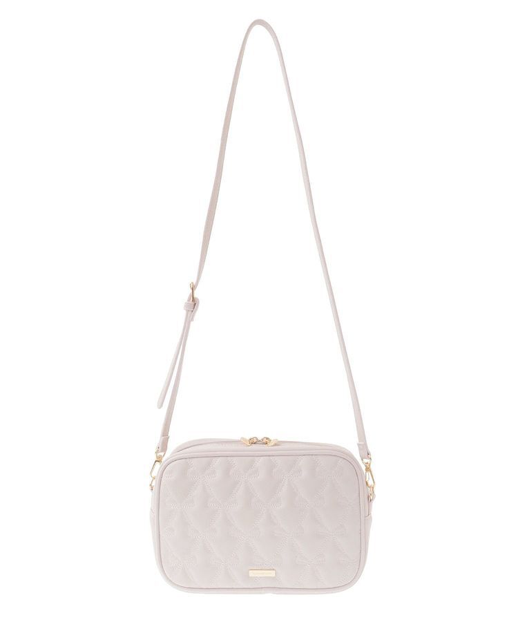 Maison de FLEUR「リボンキルティングスクエアポシェット」|ショルダー・メッセンジャー|