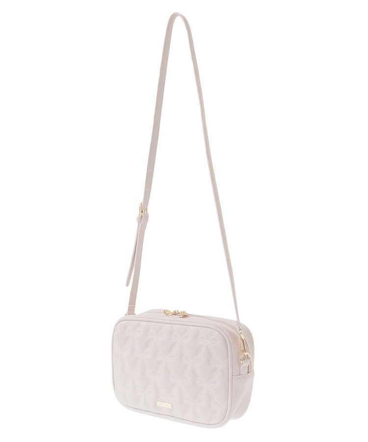 Maison de FLEUR「リボンキルティングスクエアポシェット」|ショルダー・メッセンジャー|