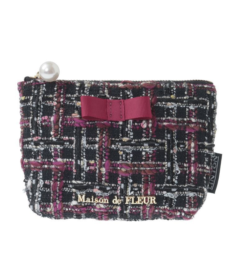 Maison de FLEUR「LINTONツイードポーチ」|ポーチ|