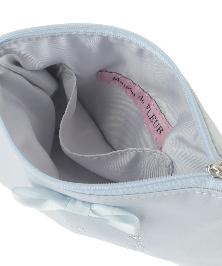 Maison de FLEUR「サテンリボンティッシュケース」|ポーチ|