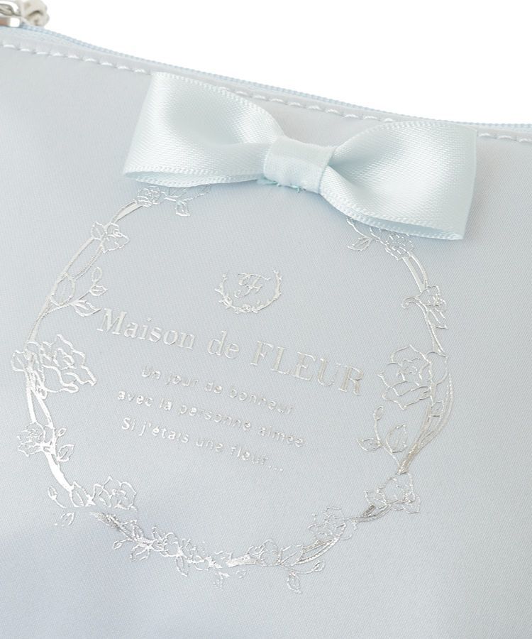 Maison de FLEUR「サテンリボンティッシュケース」|ポーチ|