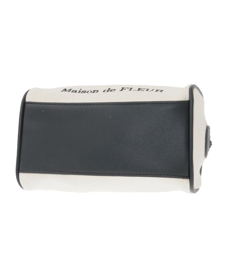 Maison de FLEUR「チャーム付きキャンバスボストンバッグ」|トートバッグ|