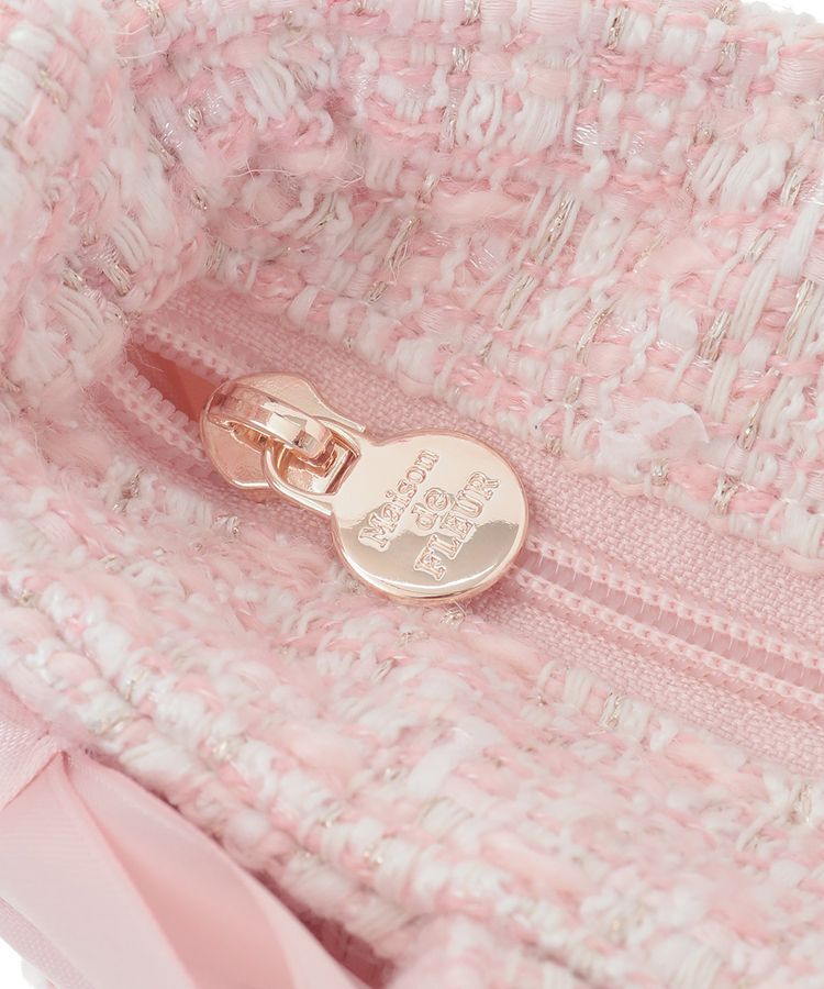 Maison de FLEUR「ピンクマニアボリュームリボン2WayトートSバッグ」|トートバッグ|