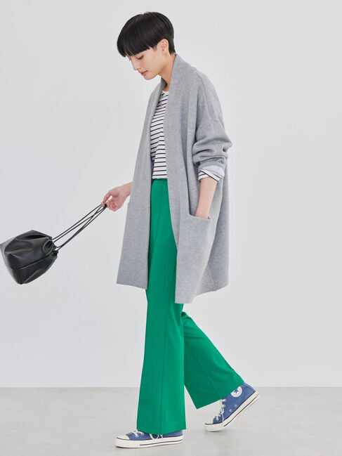  「バイカラーニットコーディガン」|カーディガン|