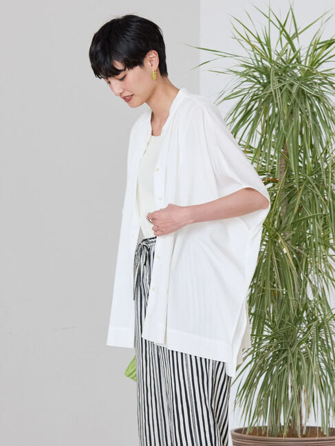 AMERICAN HOLIC「接触冷感ポンチョフレンチスリーブシャツ」|シャツ・ブラウス|