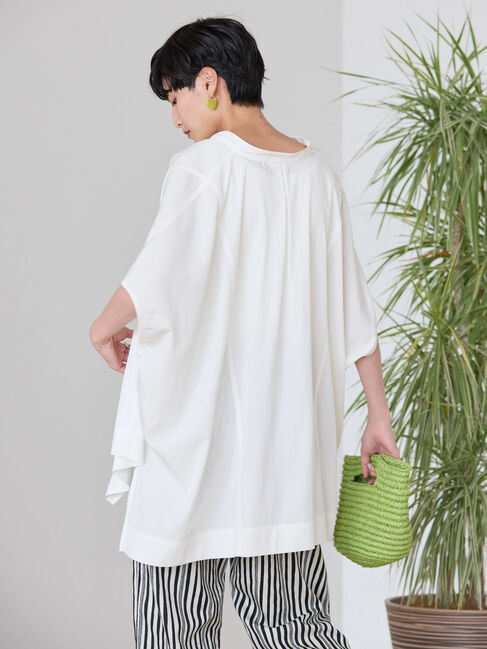 AMERICAN HOLIC「接触冷感ポンチョフレンチスリーブシャツ」|シャツ・ブラウス|