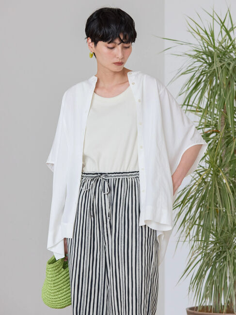 AMERICAN HOLIC「接触冷感ポンチョフレンチスリーブシャツ」|シャツ・ブラウス|