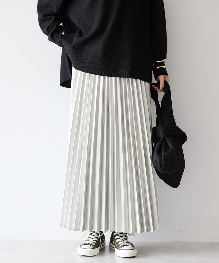 AMERICAN HOLIC「フェイクレザープリーツスカート」|スカート|