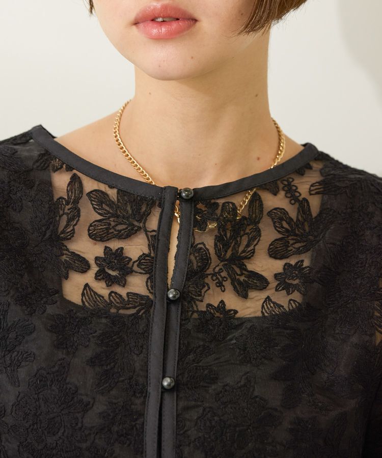 AMERICAN HOLIC「前後2WAYシアーレースブラウス」|シャツ・ブラウス|