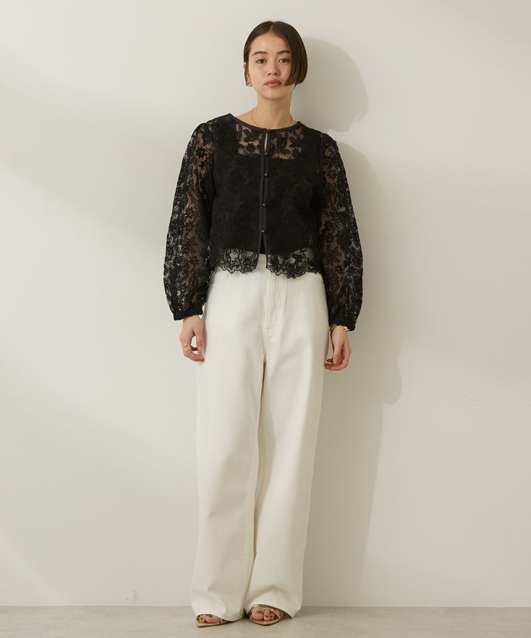 AMERICAN HOLIC「前後2WAYシアーレースブラウス」|シャツ・ブラウス|