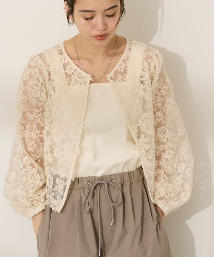 AMERICAN HOLIC「前後2WAYシアーレースブラウス」|シャツ・ブラウス|