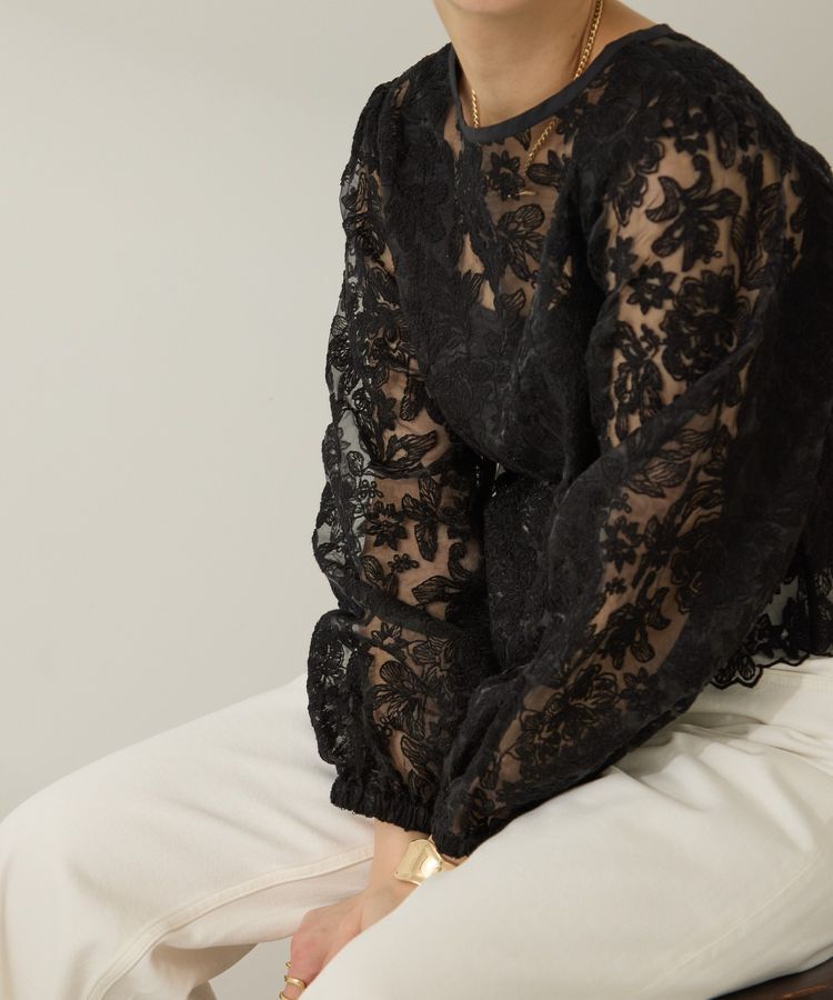 AMERICAN HOLIC「前後2WAYシアーレースブラウス」|シャツ・ブラウス|