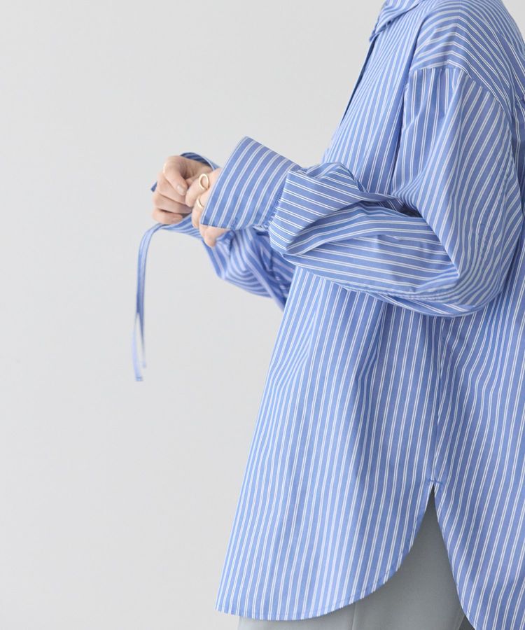 AMERICAN HOLIC「イージーケアバックギャザーリボンシャツ」|シャツ・ブラウス|