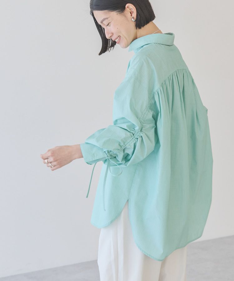 AMERICAN HOLIC「イージーケアバックギャザーリボンシャツ」|シャツ・ブラウス|