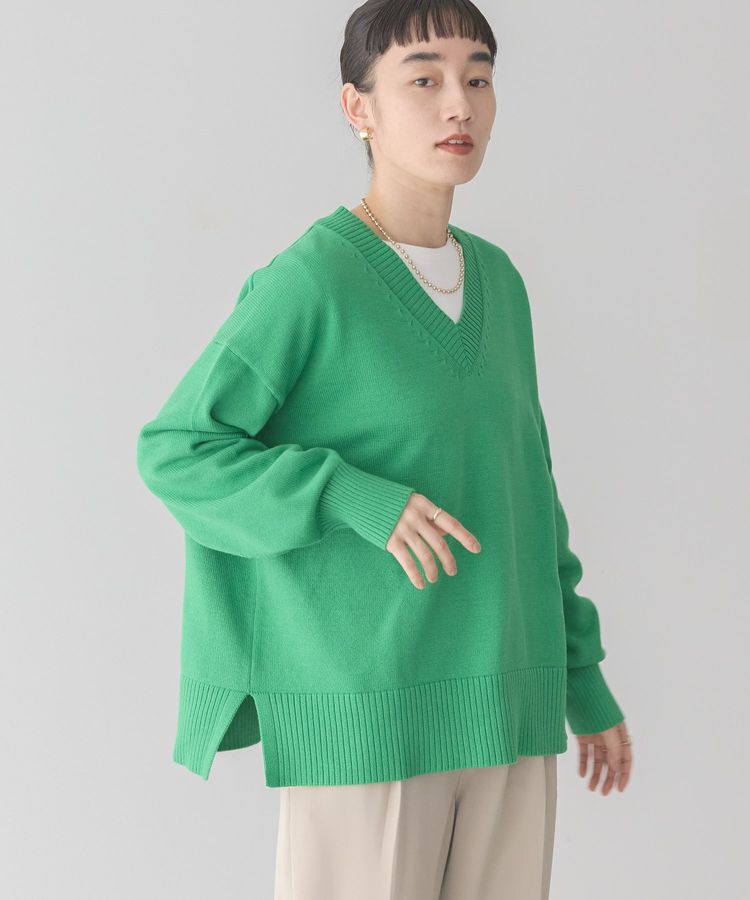 AMERICAN HOLIC「Vネックニットプルオーバー」|ニット・セーター|