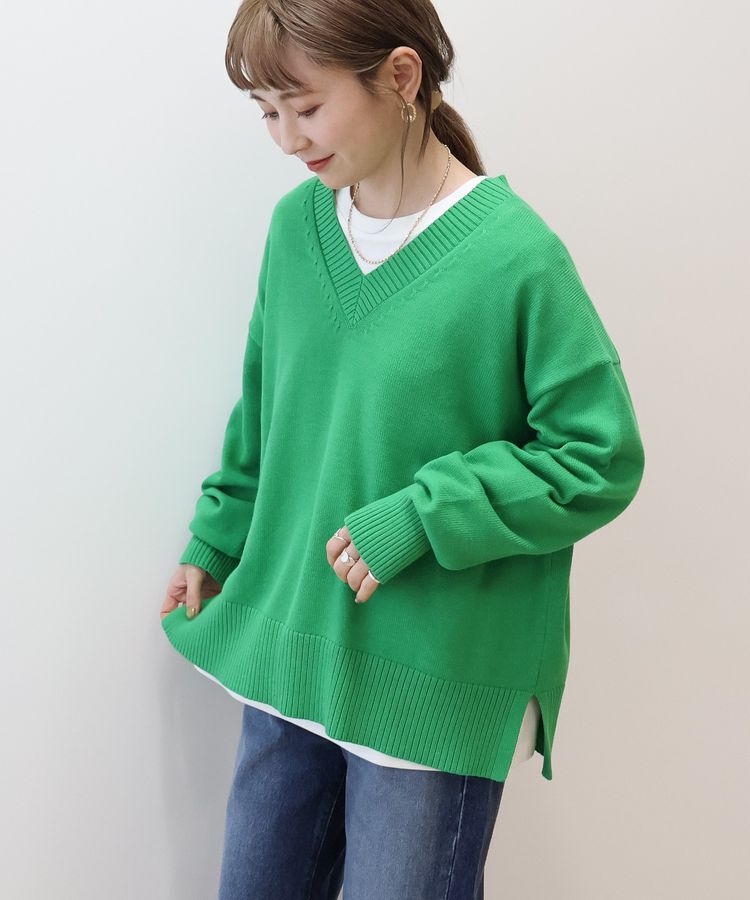 AMERICAN HOLIC「Vネックニットプルオーバー」|ニット・セーター|