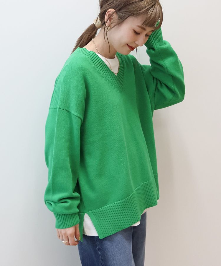 AMERICAN HOLIC「Vネックニットプルオーバー」|ニット・セーター|