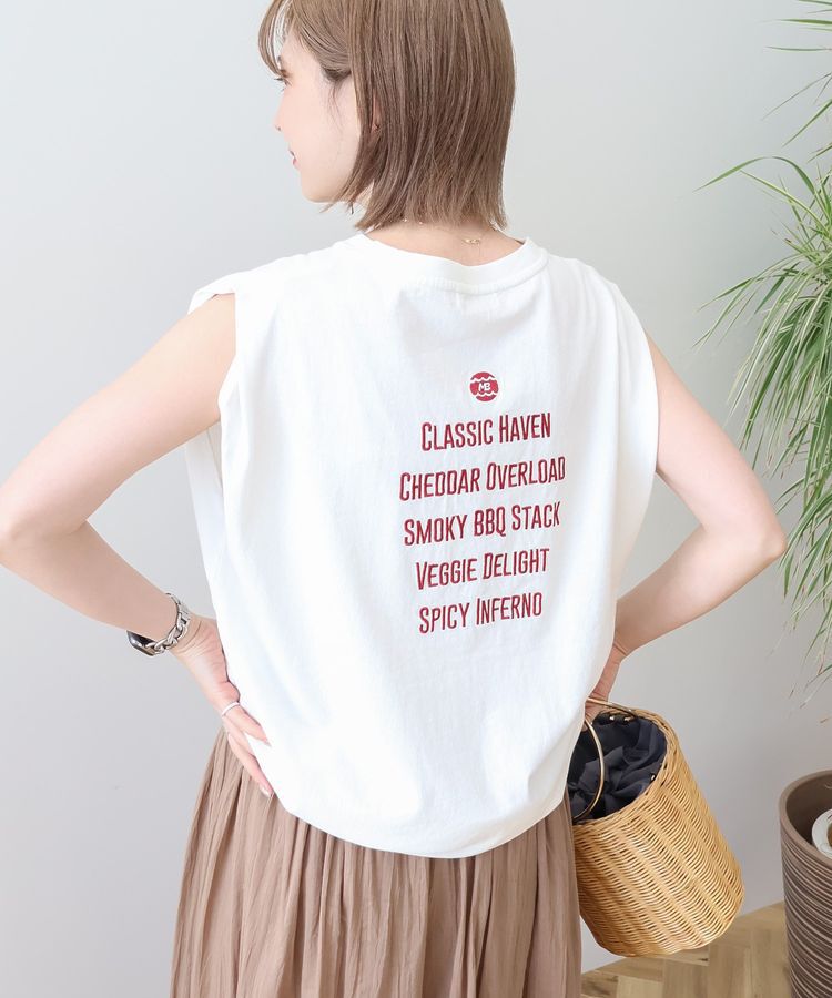 AMERICAN HOLIC「ロゴ刺繍ノースリーブプルオーバー」|Tシャツ・カットソー|Off White