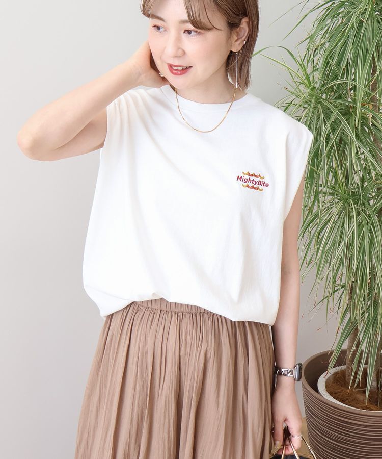 AMERICAN HOLIC「ロゴ刺繍ノースリーブプルオーバー」|Tシャツ・カットソー|