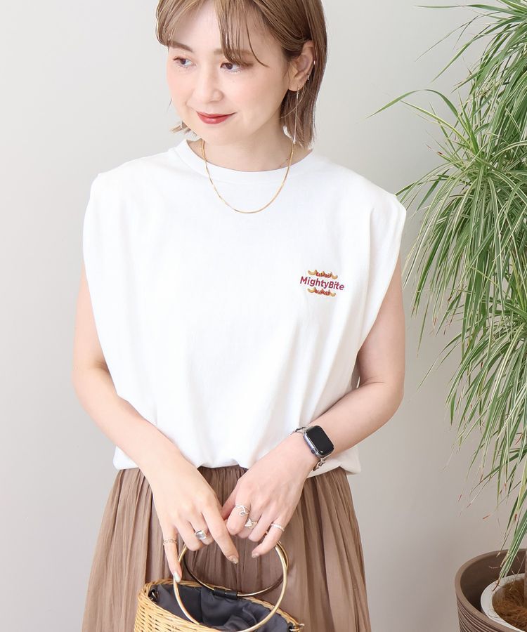 AMERICAN HOLIC「ロゴ刺繍ノースリーブプルオーバー」|Tシャツ・カットソー|