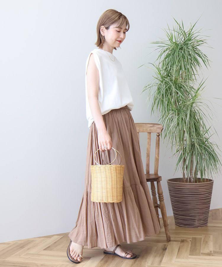 AMERICAN HOLIC「ロゴ刺繍ノースリーブプルオーバー」|Tシャツ・カットソー|